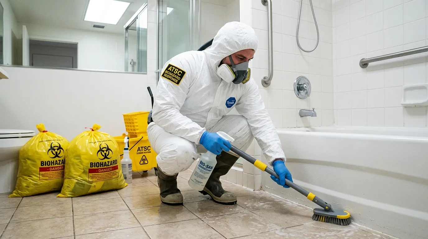 Decontamination equipment deployed for Blood Cleanup in Lindon